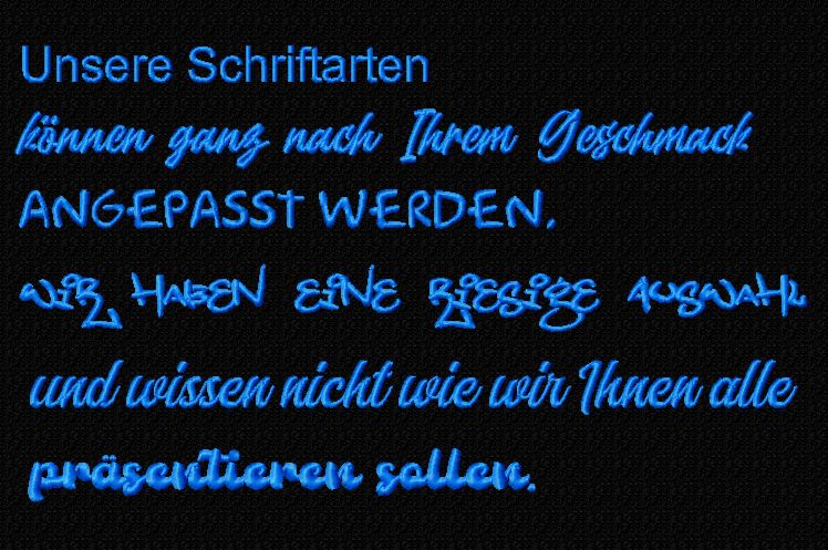 Stickschriften 1