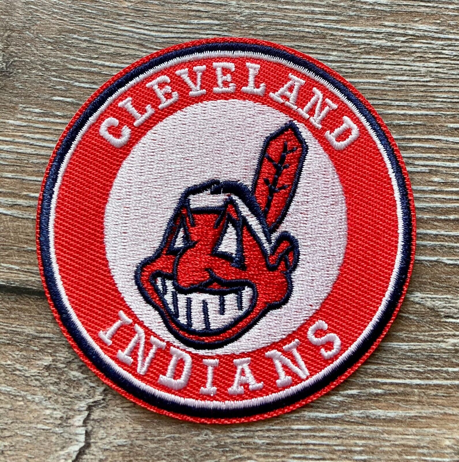 MLB Cleveland Indians PATCH Aufnäher Bügelbild Indianer Baseball Team US Sport