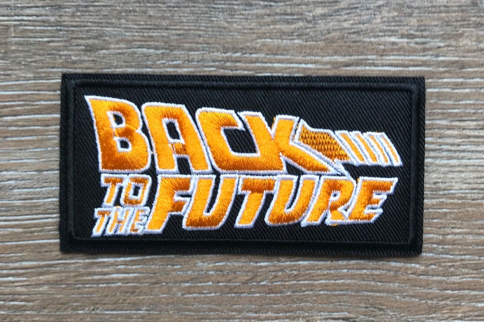 Zurück in die Zukunft Aufnäher PATCH Bügelbild Back to the Future DeLorean