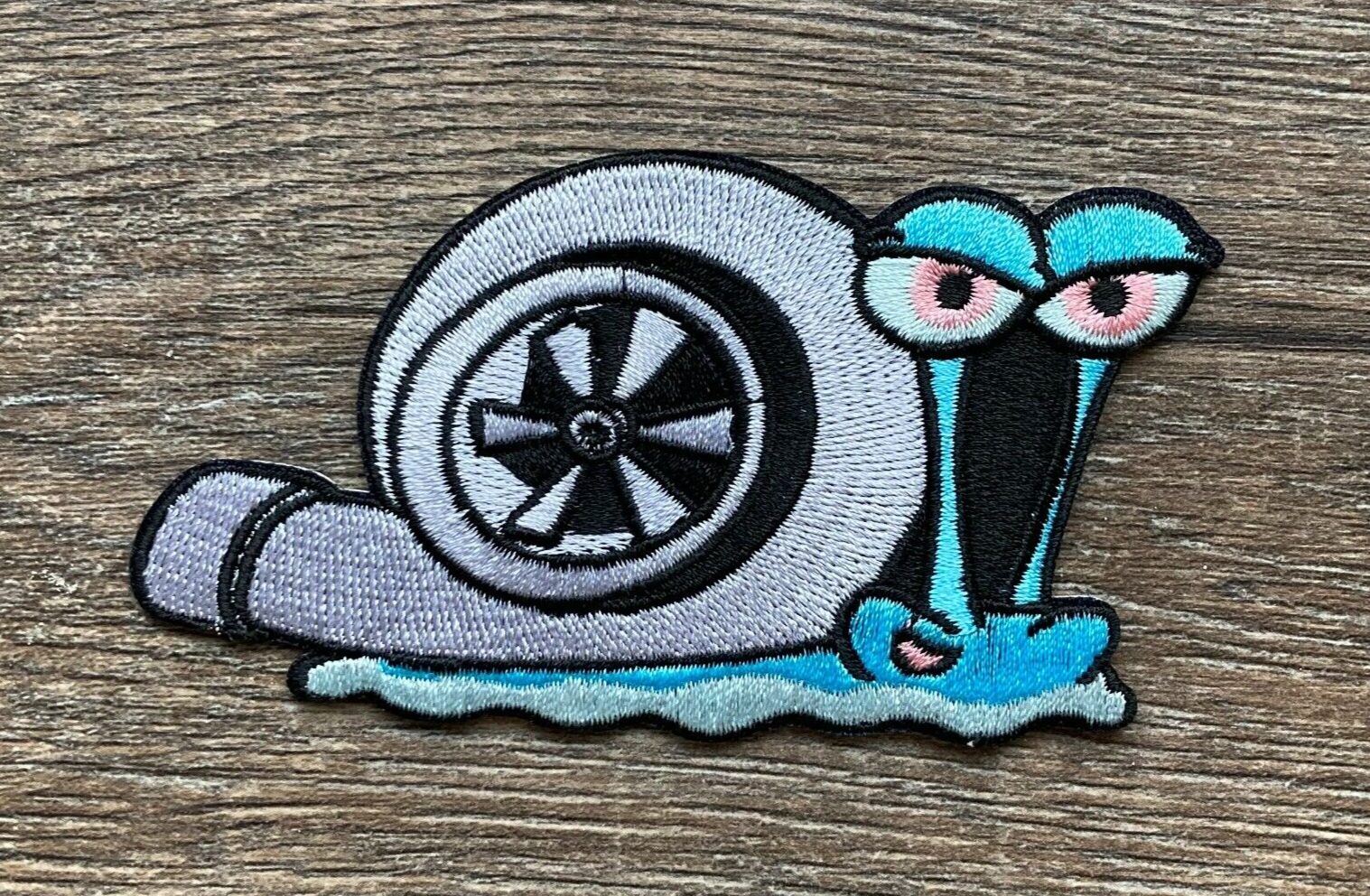 Turboschnecke Patch Aufnäher Bügelbild Tuning Turbolader Motorleistung PS