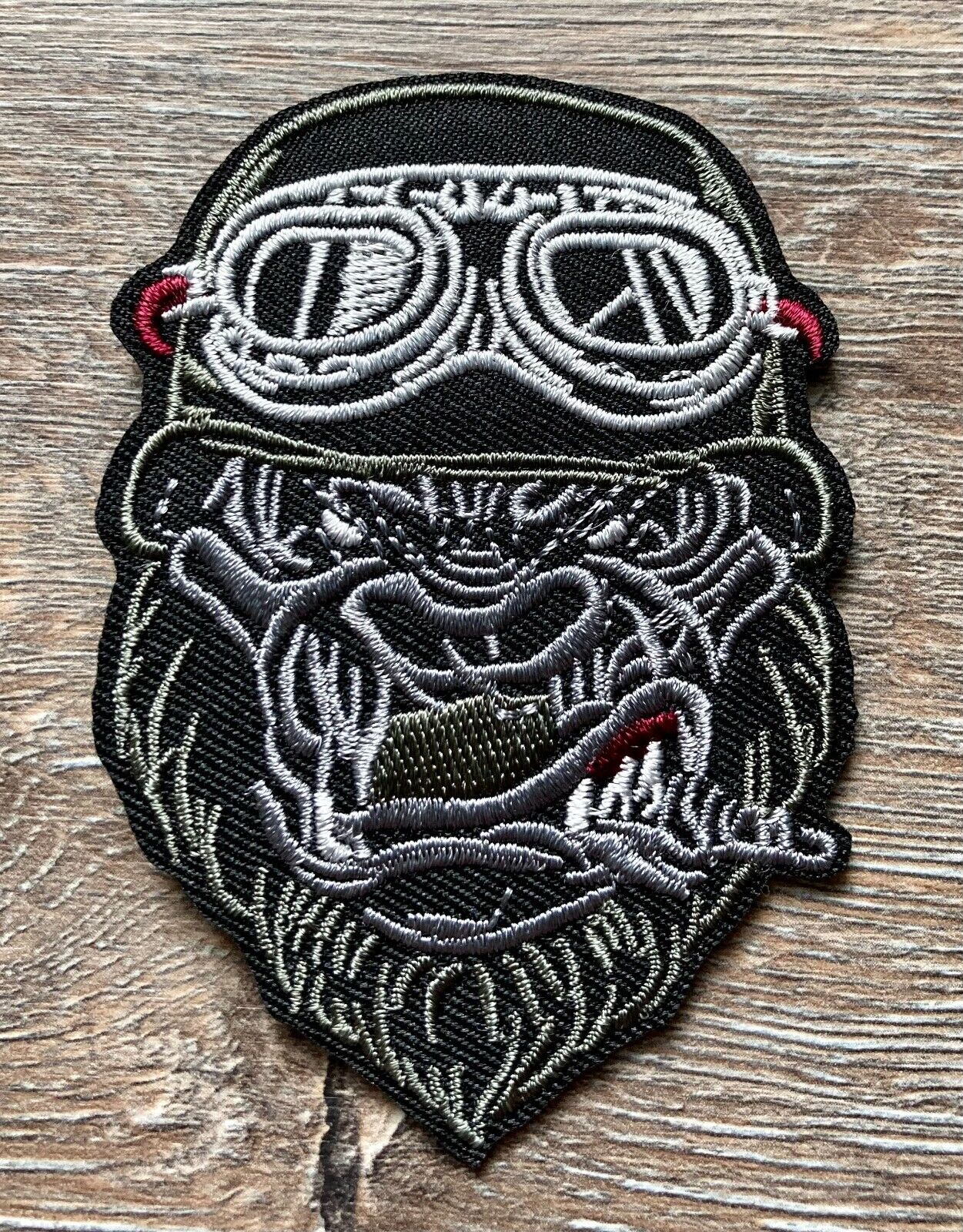Gorilla Patch Aufnäher Bügelbild Primatengattung Silberrücken Zigarre Urwald