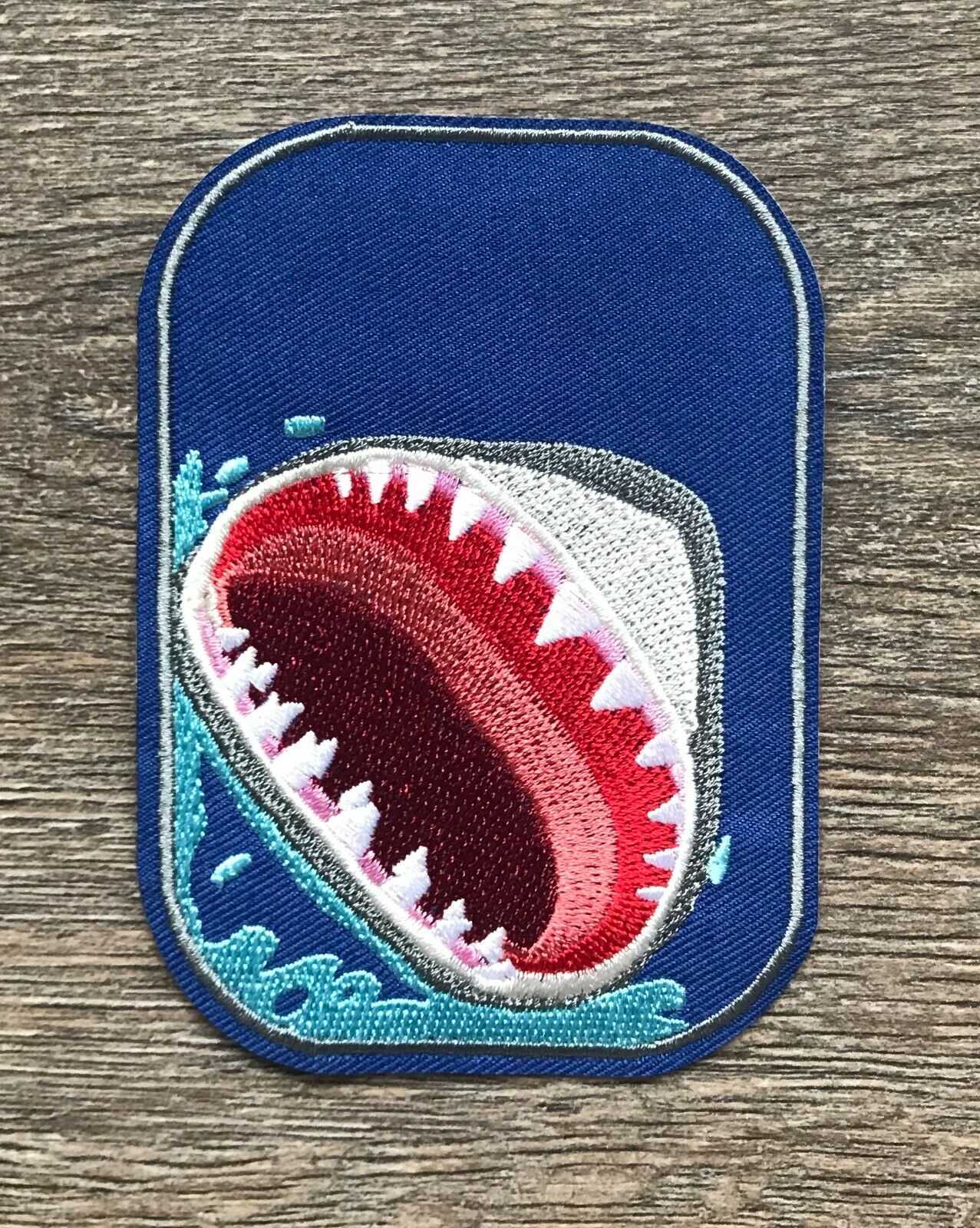 Der weiße Hai PATCH Aufnäher Bügelbild Jaws Meer See Killer