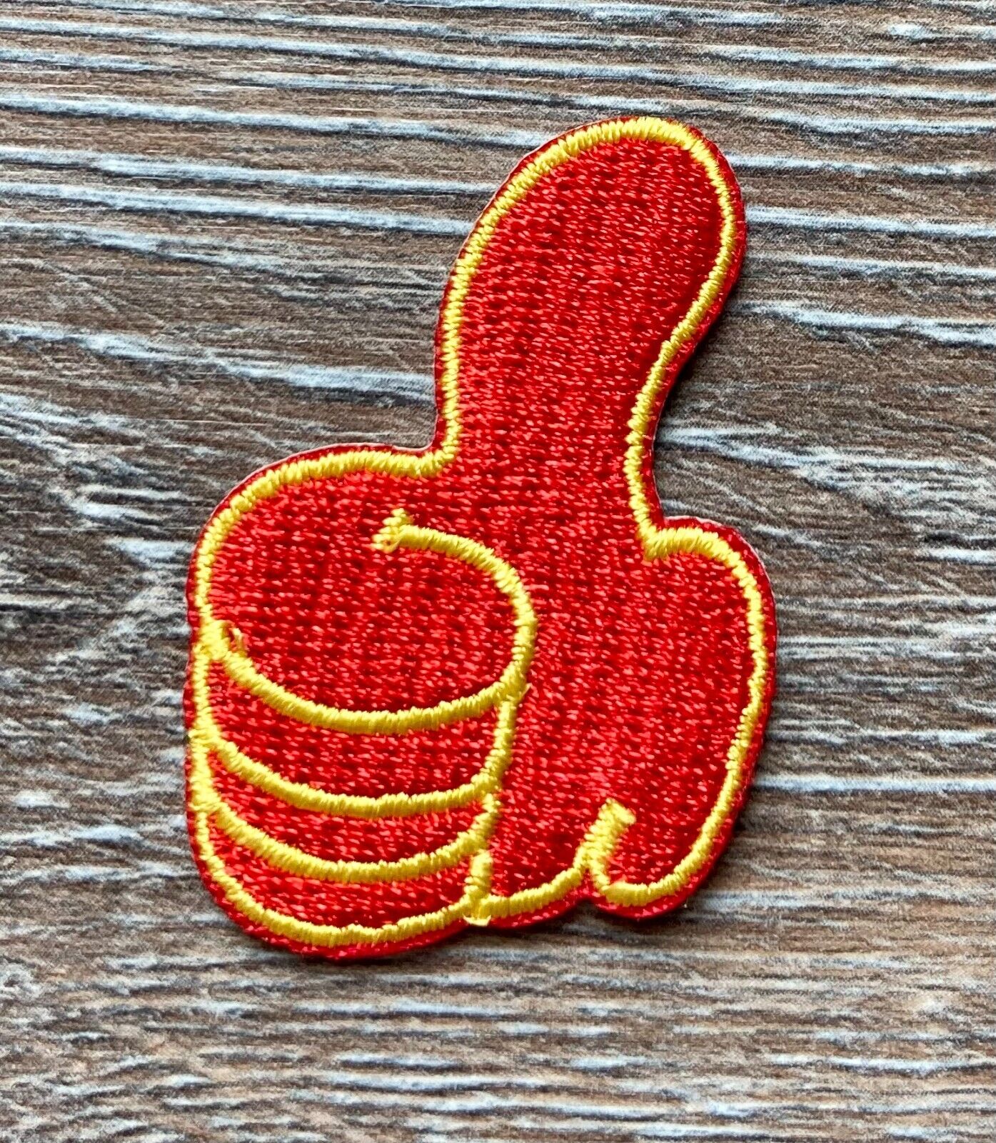 Daumen Patch Aufnäher Bügelbild Finger Hand Zeichen Top OK Alles In Ordnung