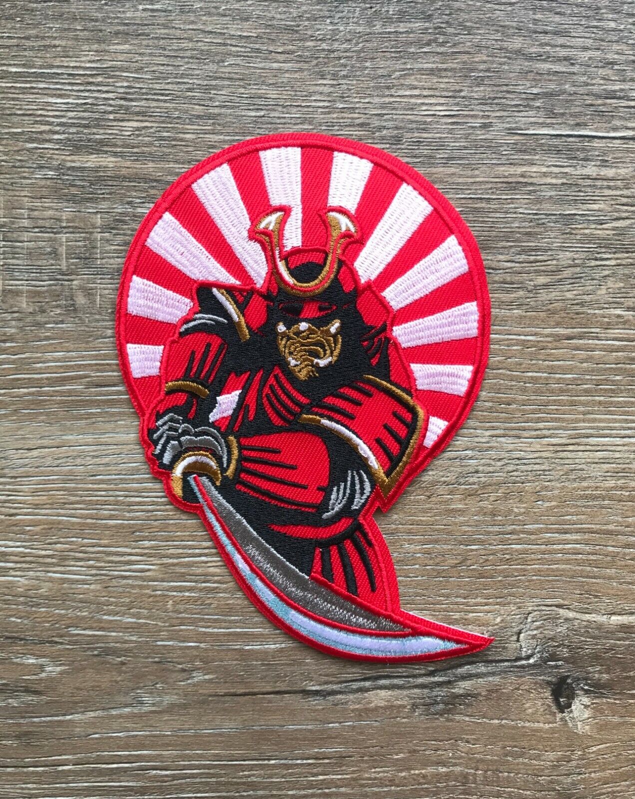 Samurai PATCH Aufnäher Bügelbild Japanischer Krieger Kämpfer