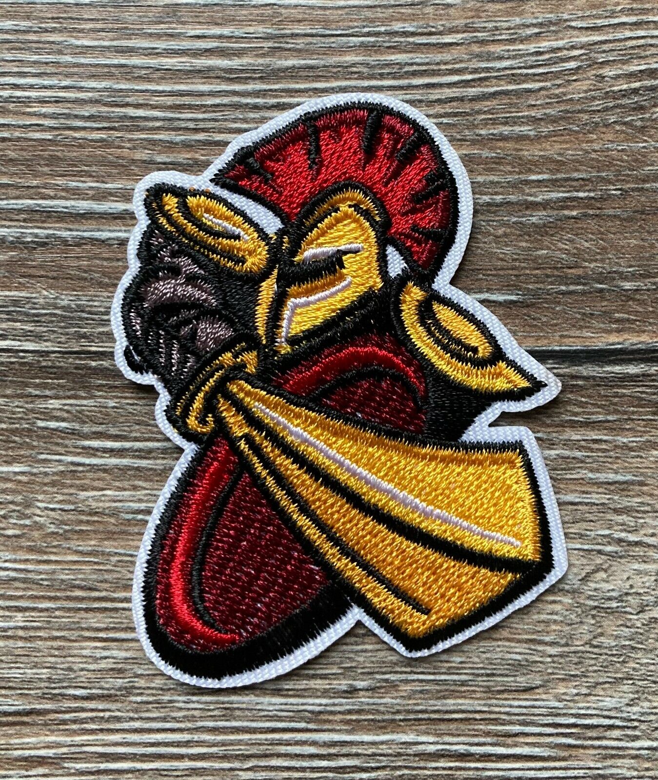 Krieger Patch Aufnäher Bügelbild Ritter Römer Schwert Rüstung Mittelalter Sparta