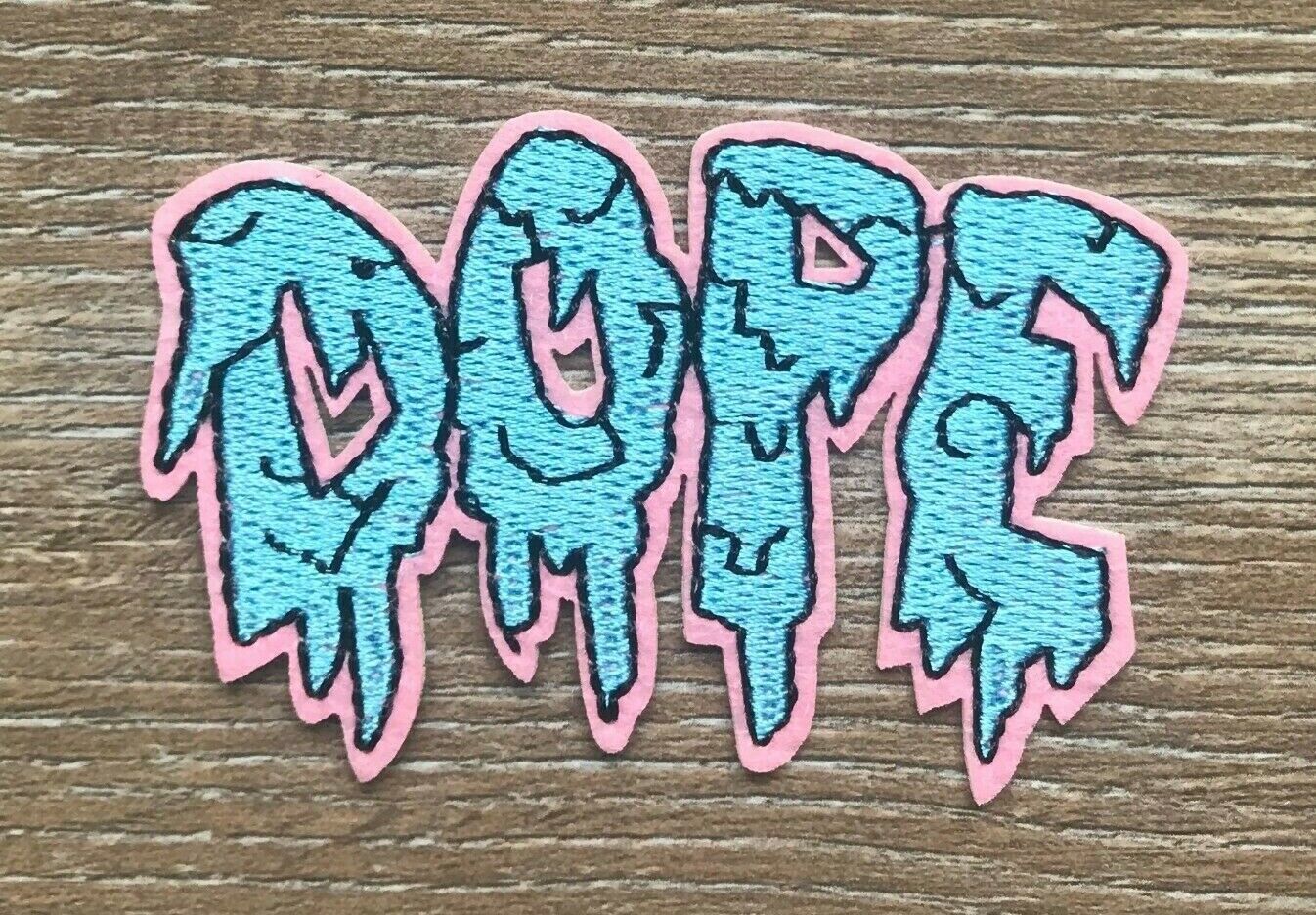 Dope Patch Aufnäher Bügelbild Drogen Drugs Joint