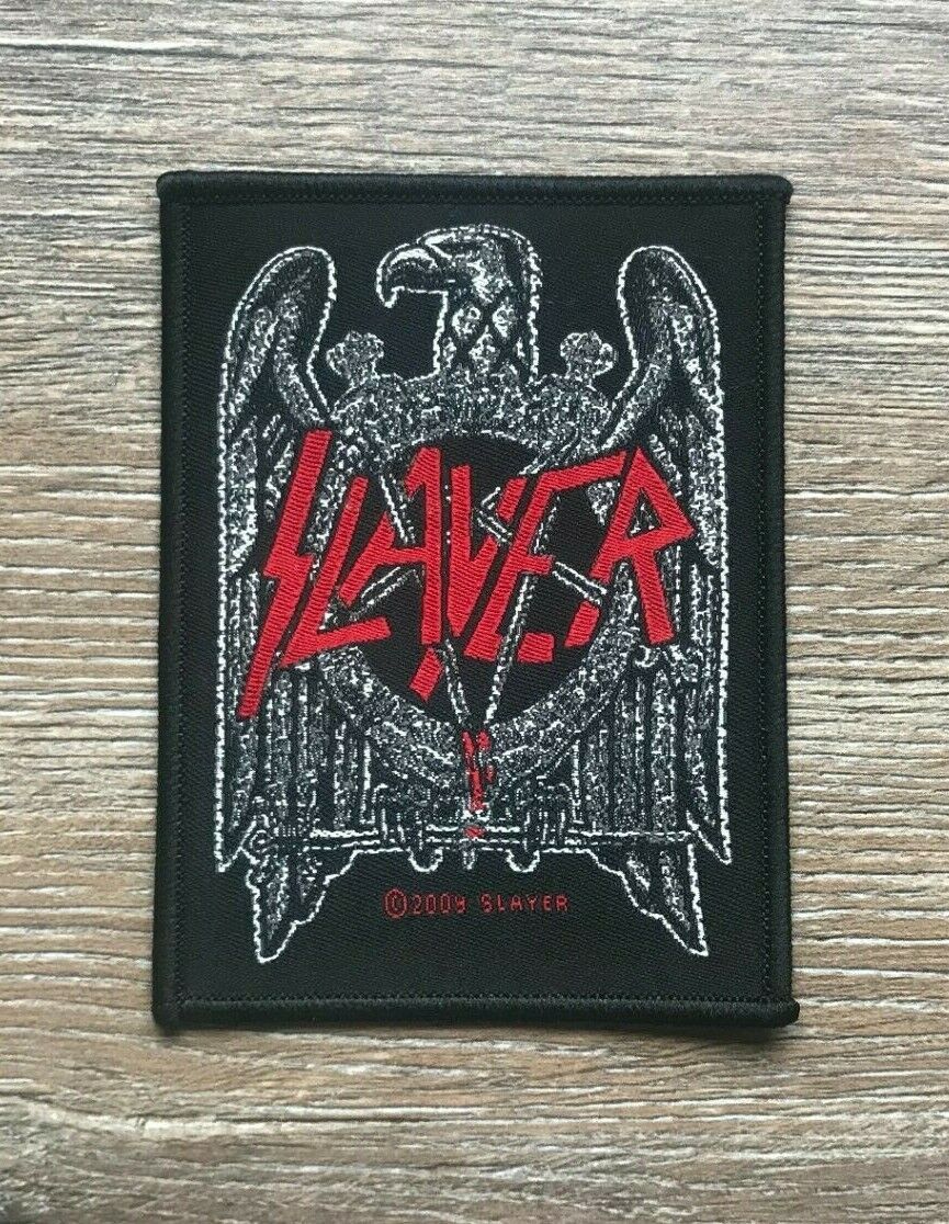 Slayer Bandlogo PATCH Aufnäher Bügelbild Hardrock Heavy Metal Rockband