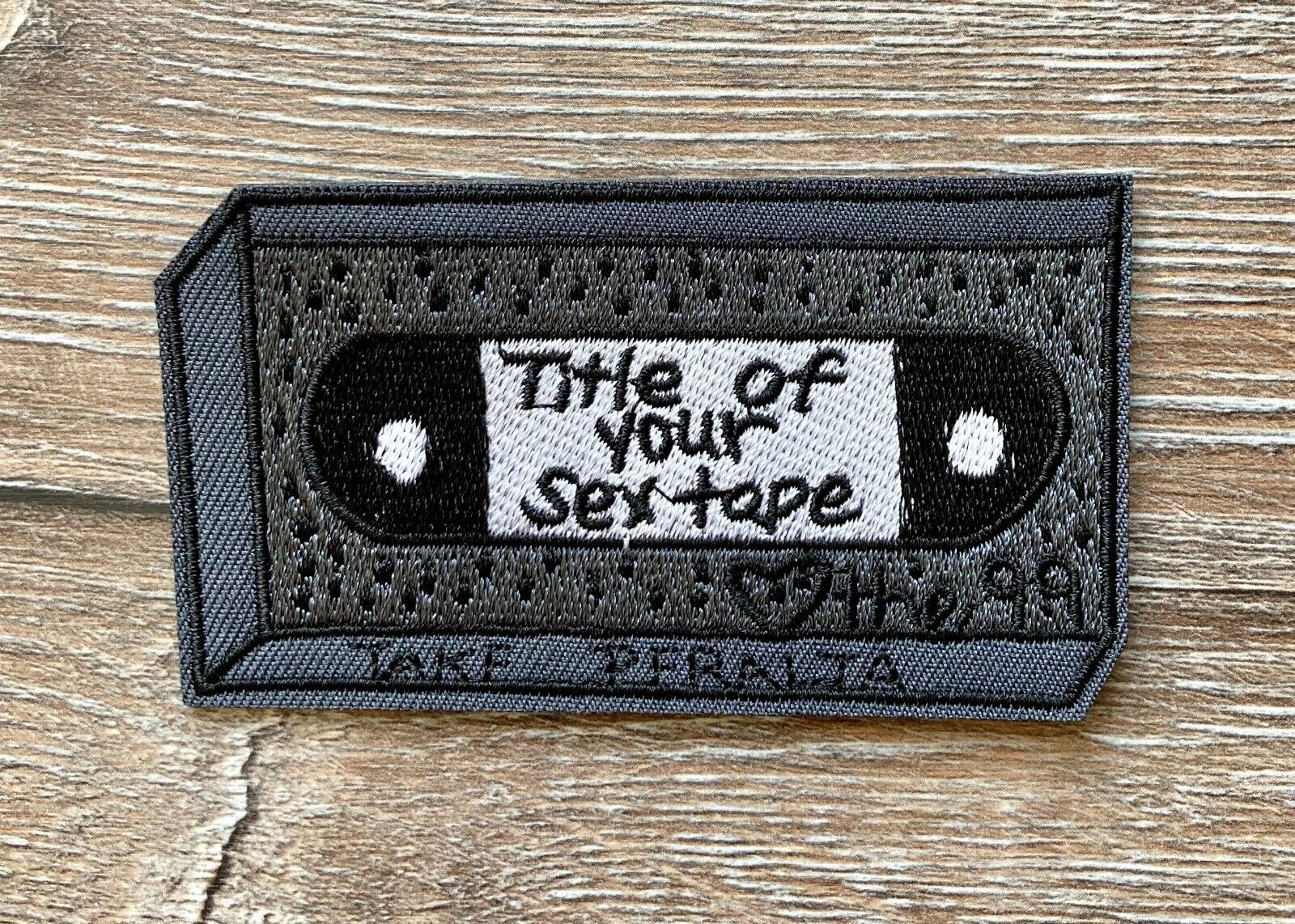 MC Kassette Patch Aufnäher Bügelbild Tape 80s Oldschool HipHop Sex Tape Love