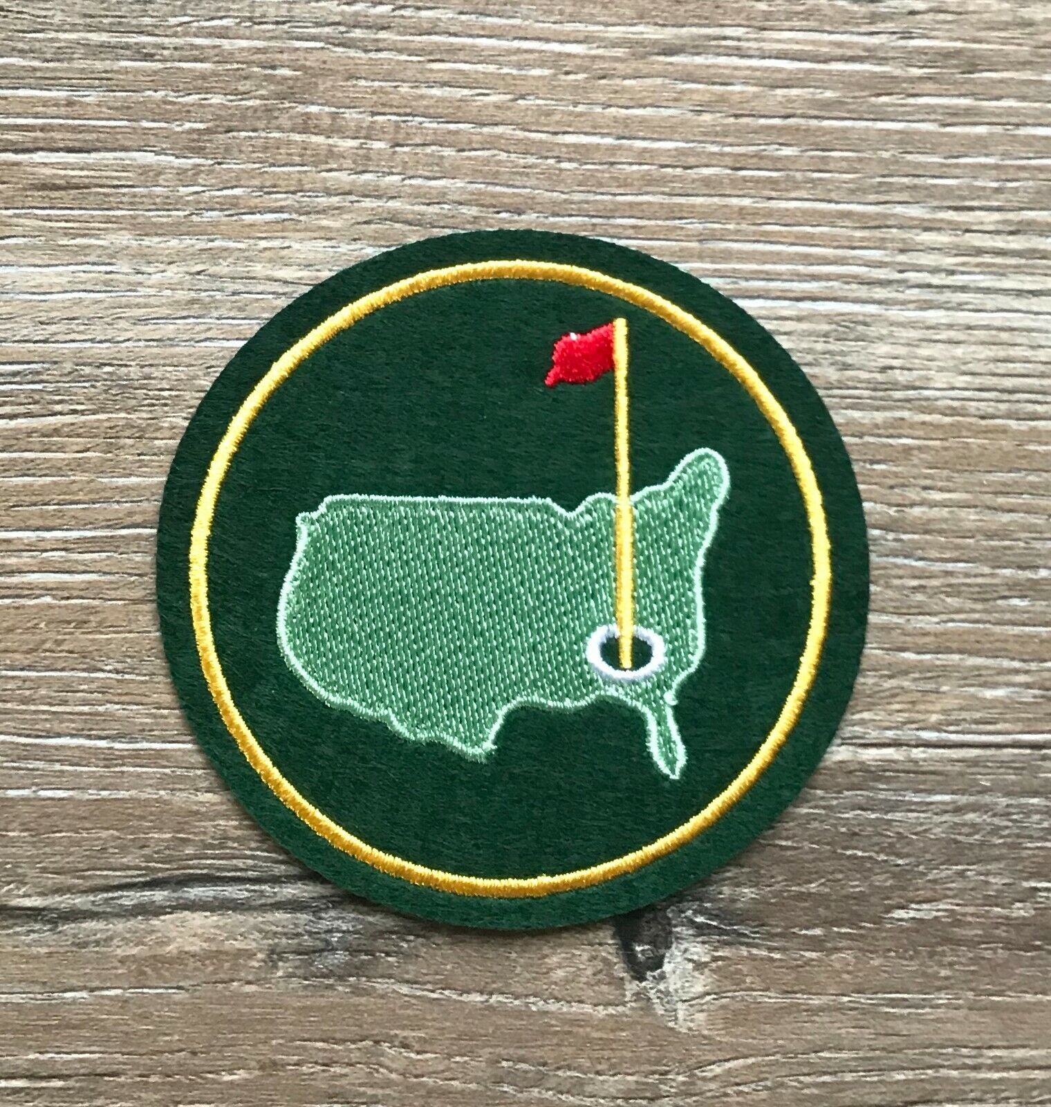 Golfplatz PATCH Aufnäher Bügelbild Hole in One Golf Sport Schläger