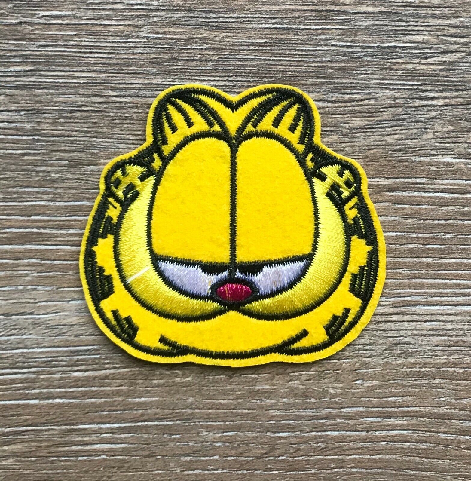 Garfield PATCH Aufnäher Pflaster Comic Kinderfilm Kater Katze Cat gelb