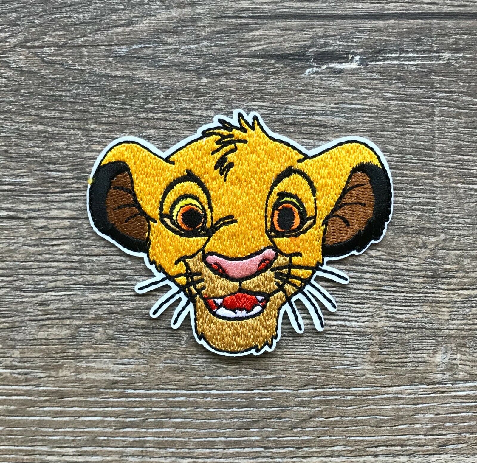 Simba PATCH Aufnäher Bügelbild Der König der Löwen Kinderfilm Movie Lion King