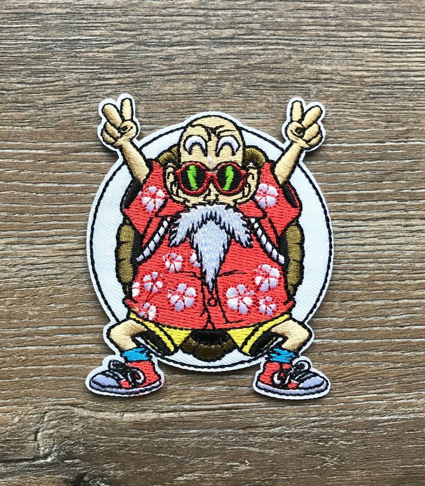 Dragonball Patch Aufnäher Bügelbild Muten-Roshi Son Goku Japanische Manga Serie