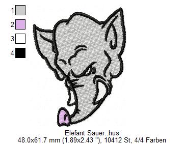 Elefant Sauer