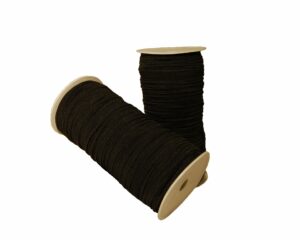 Gummilitze/Gummiband , 3mm, Schwarz